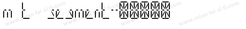 mct7 segment字体转换